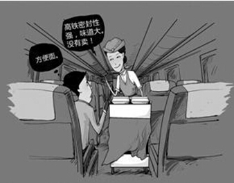 “高铁不卖方便面”还需饮食供给力